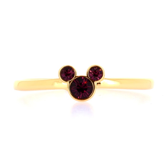 Mickey Pink Crystal Ring