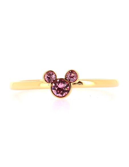Mickey Light Pink Crystal Ring