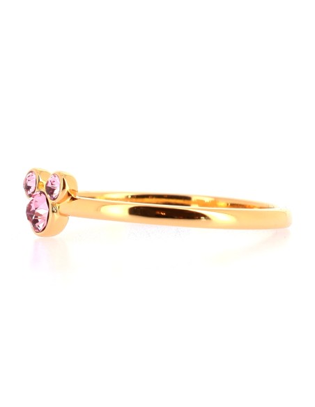 Mickey Light Pink Crystal Ring