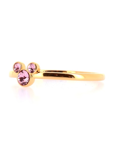 Mickey Light Pink Crystal Ring