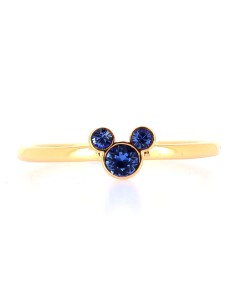 Bague Mickey Cristal Bleu