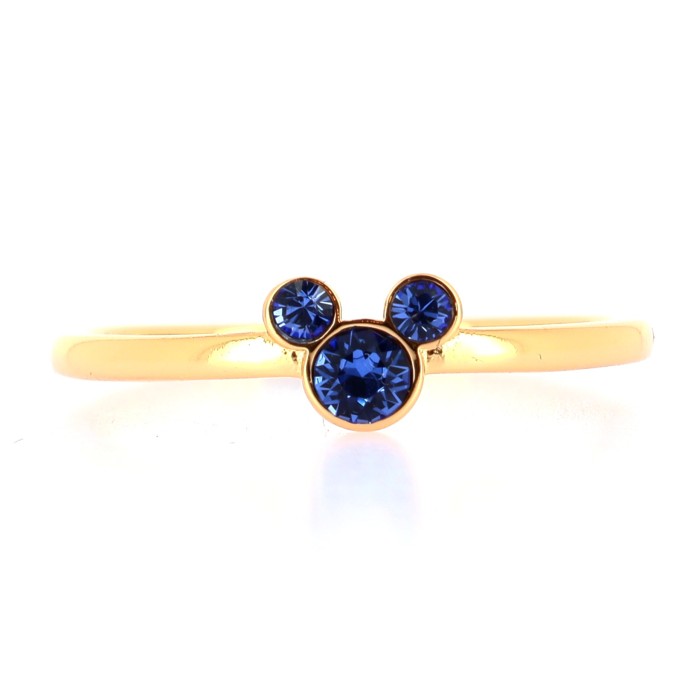 Mickey Blue Crystal Ring