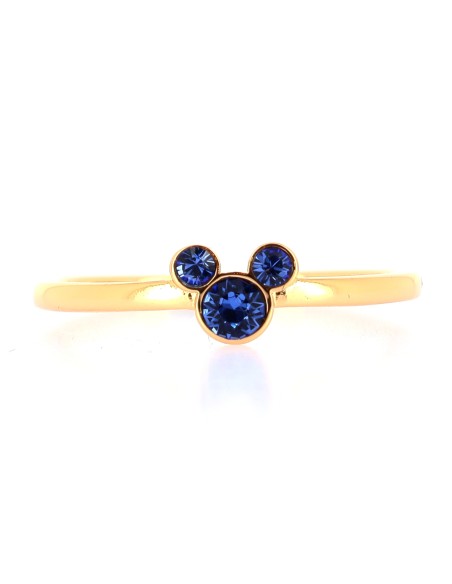 Bague Mickey Cristal Bleu