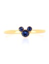 Mickey Blue Crystal Ring