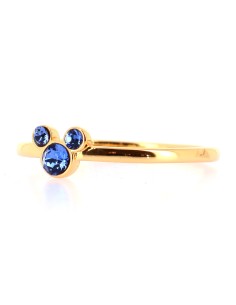 Bague Mickey Cristal Bleu 2