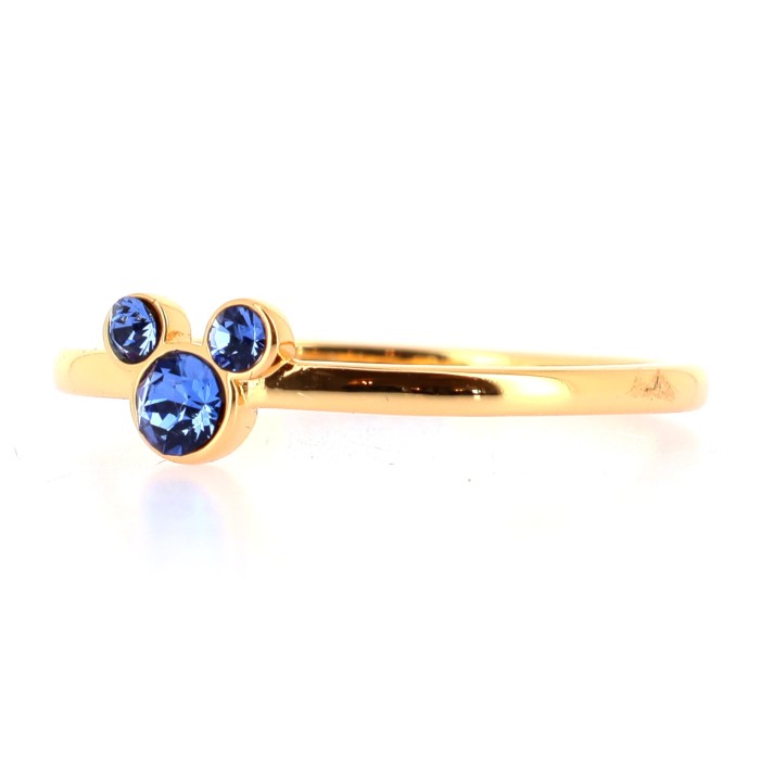 Mickey Blue Crystal Ring