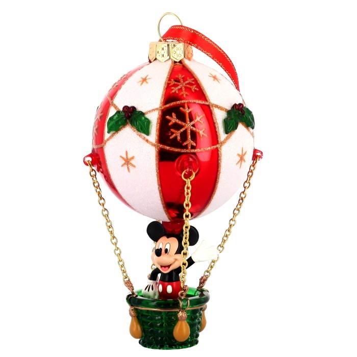 Ornement Mickey sur Montgolfière