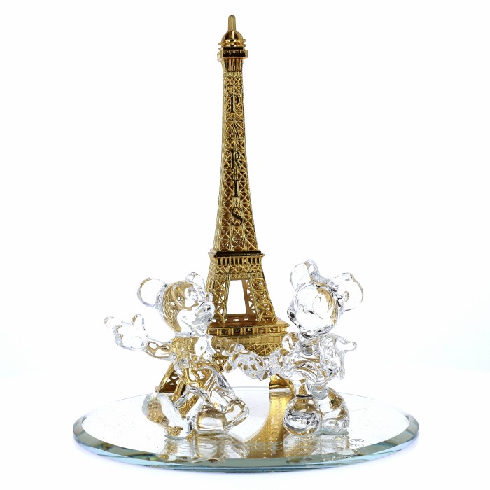 Mickey et Minnie Cristal Tour Eiffel...