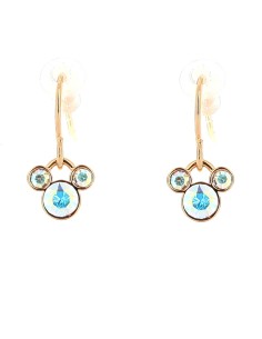 Boucles d’Oreilles Pendantes Mickey Cristal Irisé
