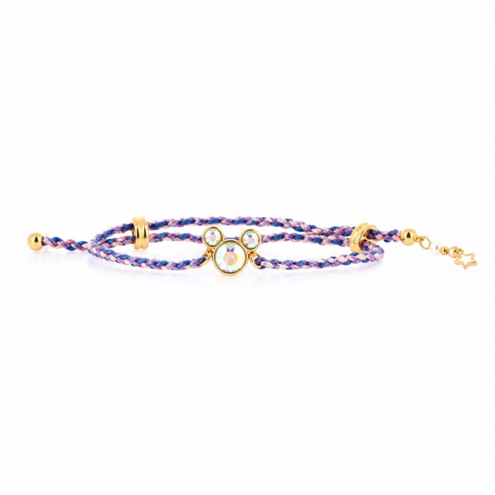 Bracelet Tressé Mickey Cristal Irisé