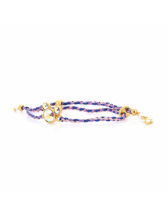 Mickey Iridescent Crystal Braided Bracelet 2