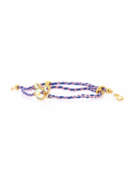 Bracelet Tressé Mickey Cristal Irisé