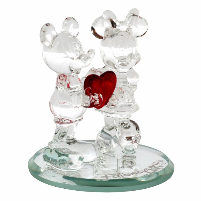 Figurine Mickey et Minnie Cœur