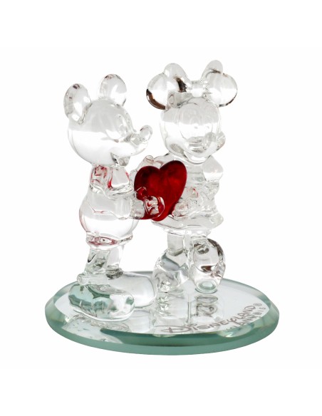 Mickey and Minnie Heart Figurine