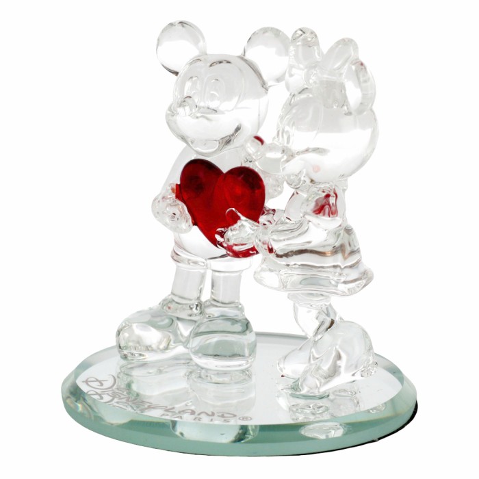 Figurine Mickey et Minnie Cœur