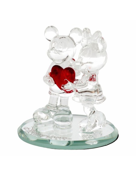 Mickey and Minnie Heart Figurine