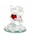 Mickey and Minnie Heart Figurine
