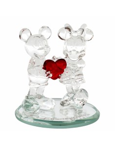 Figurine Mickey et Minnie Cœur