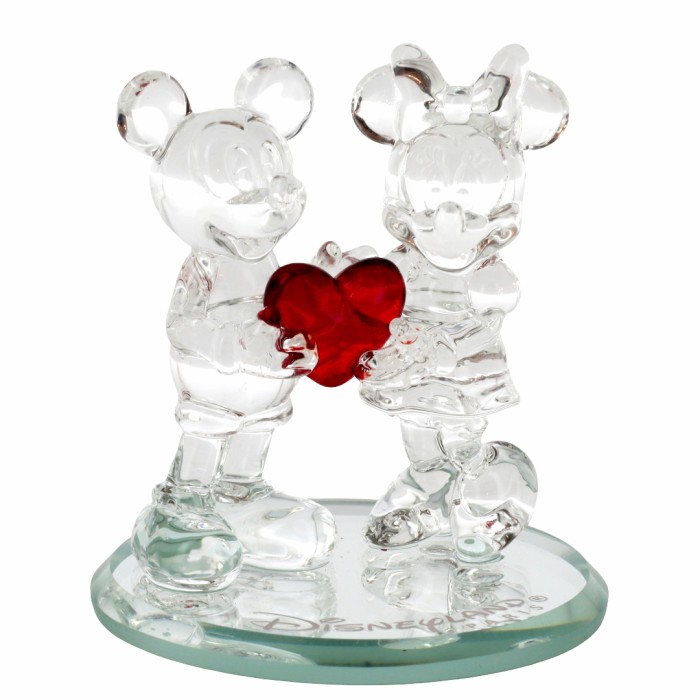 Figurine Mickey et Minnie Cœur