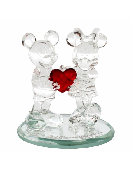 Figurine Mickey et Minnie Cœur