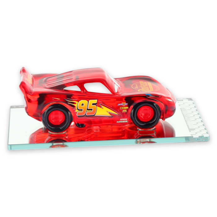 Figurine Flash McQueen en verre