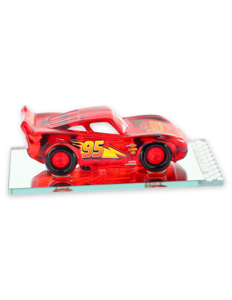 Figurine Flash McQueen en verre