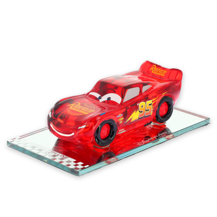 Lightning McQueen glass figurine