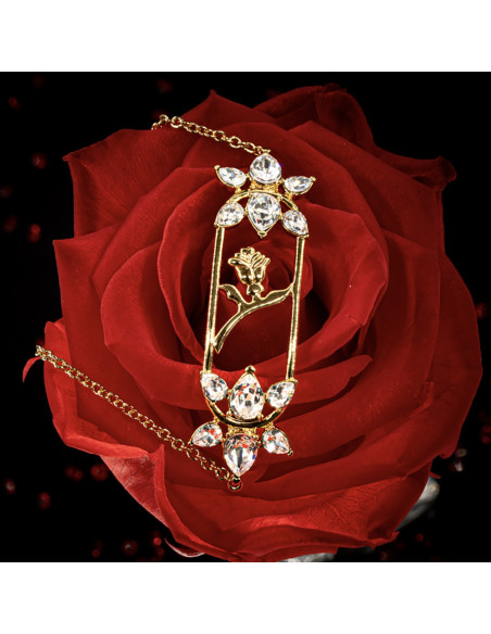 Bracelet Rose Belle et la Bête 'Enchanted Beauty'
