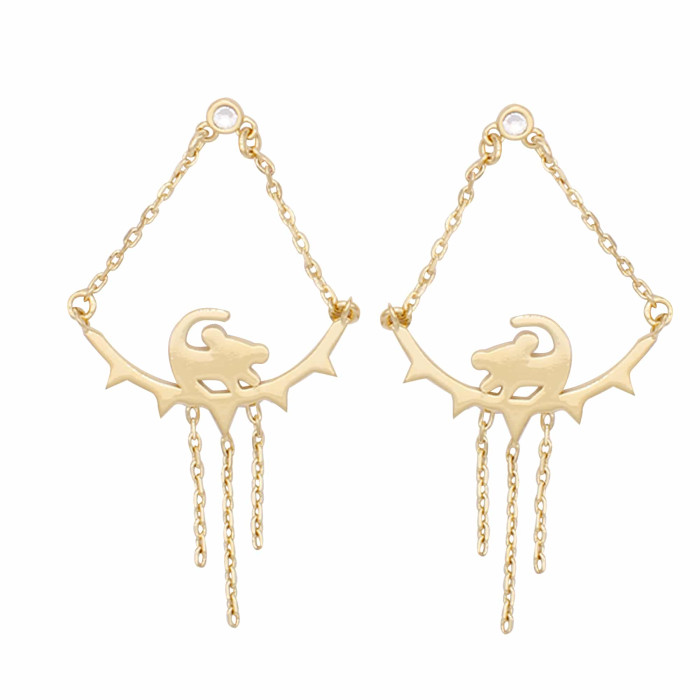 Boucles d'oreilles triangle Roi Lion
