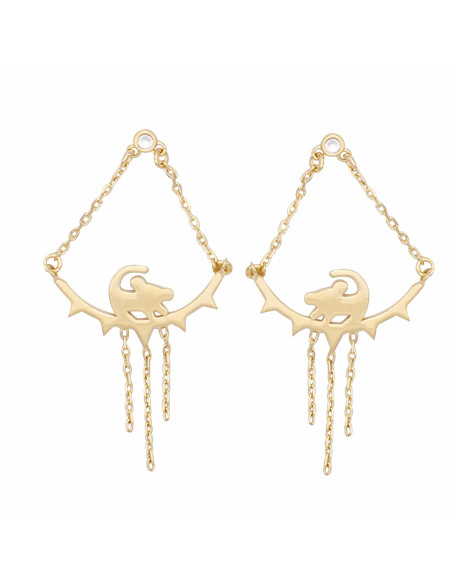 Boucles d'oreilles triangle Roi Lion