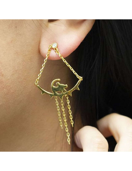 Boucles d'oreilles triangle Roi Lion