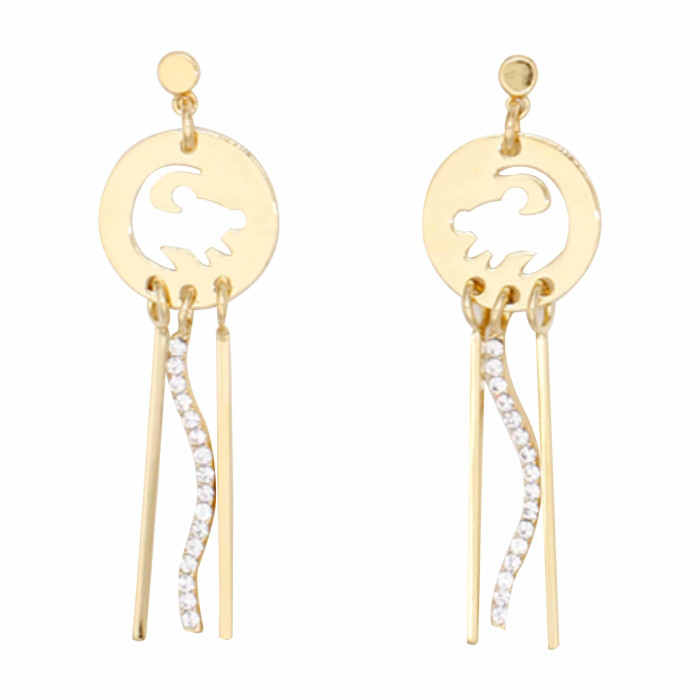 Boucles d'oreilles pendante Roi Lion