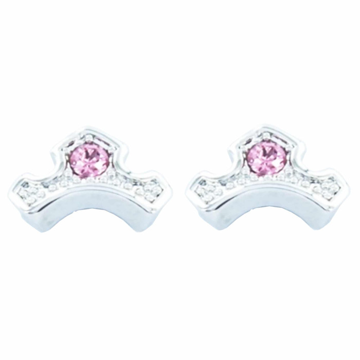 Boucles d'oreilles couronne Aurore