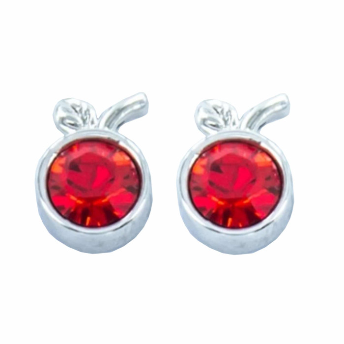 Boucles d'oreilles pomme Blanche Neige