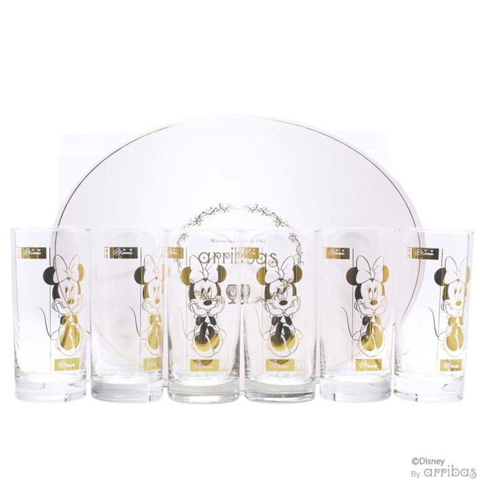 Golden Minnie Tall Glass Box