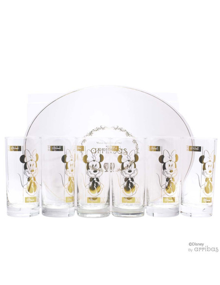 Golden Minnie Tall Glass Box