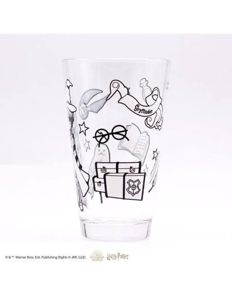 Harry Potter Coloring Glass