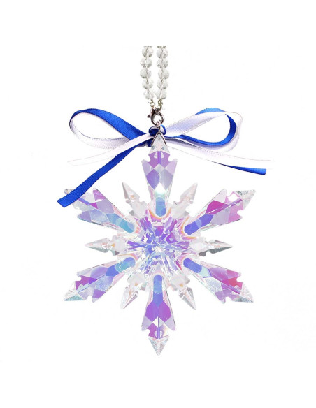 Iridescent Frozen Snowflake Ornament
