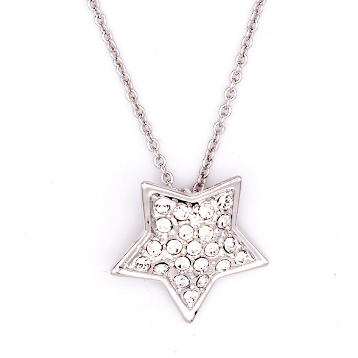 Collier Etoile 25e anniversaire avec cristaux