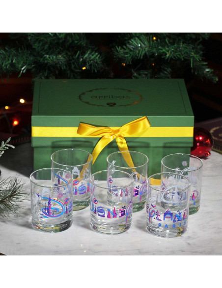 Disneyland Paris logo water glasses box