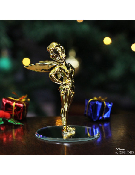 Golden Tinkerbell on mirror