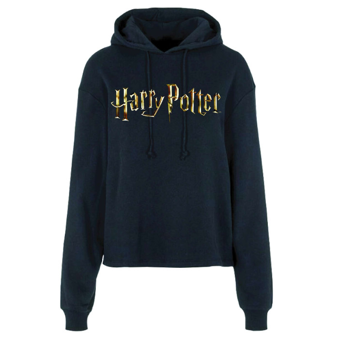 Hoodie noir Harry Potter logo doré