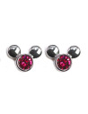 Boucles d'oreilles Mickey Rubis