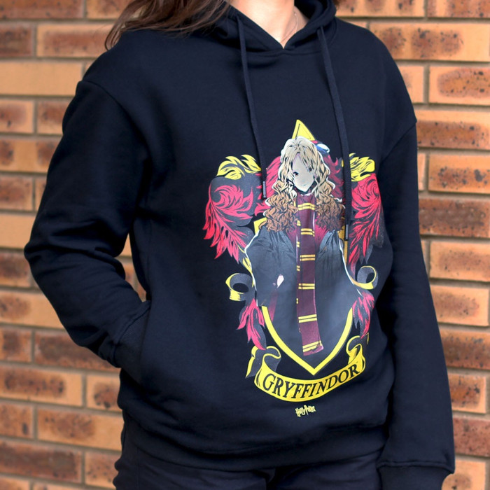 Hermione Manga Black Hoodie