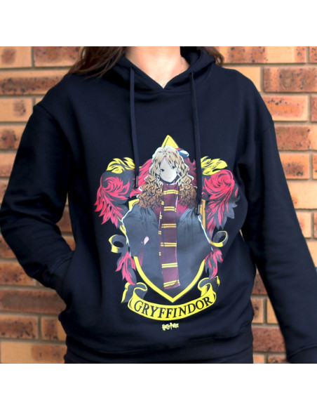 Hermione Manga Black Hoodie