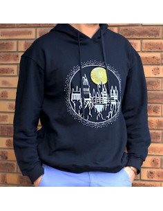 Hoodie Noir Poudlard 2