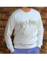Sweatshirt Blanc Logo Harry Potter