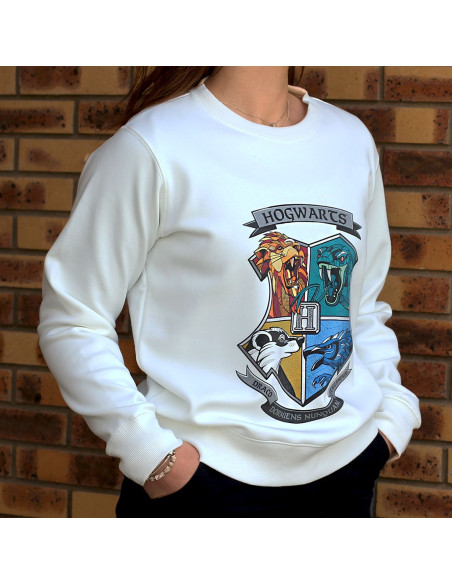 Sweatshirt blanc 4 maisons