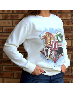 Sweatshirt blanc 4 maisons 2