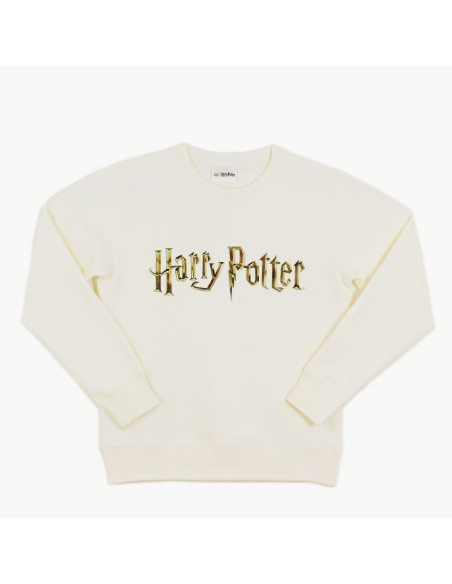 Sweatshirt Blanc Logo Harry Potter